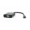 Адаптер Cablexpert USB Type-C - VGA (M/F), 0.15 м, чорний (AB-CM-VGAF-01) Адаптер Cablexpert USB Type-C - VGA (M/F), 0.15 м, чорний (AB-CM-VGAF-01)