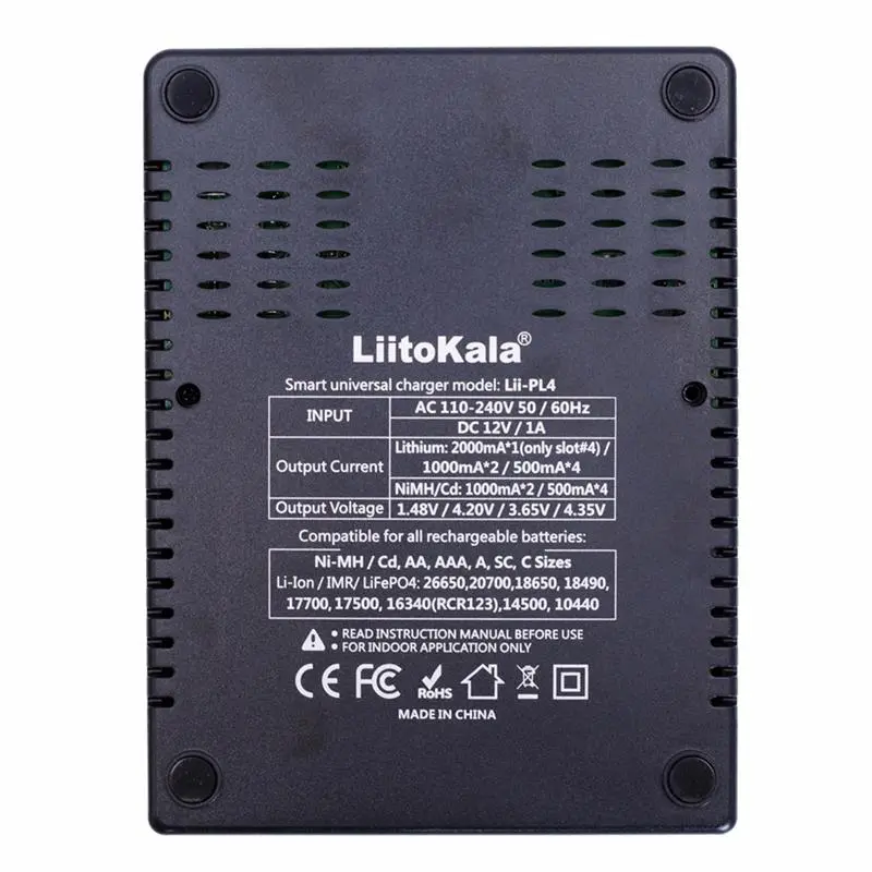 Зарядний пристрій Liitokala Lii-PL4 Зарядний пристрій Liitokala Lii-PL4