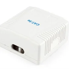 Розетка Cablexpert (NCAC-2F5E-01) 2хRJ-45, Cat5Е, зовнішня, біла
