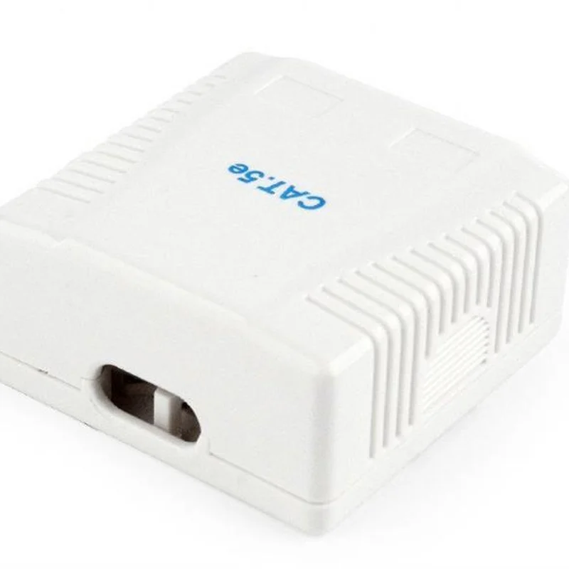 Розетка Cablexpert (NCAC-2F5E-01) 2хRJ-45, Cat5Е, зовнішня, біла