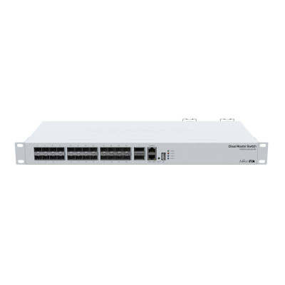 Комутатор MikroTik CRS326-24S+2Q+RM (24xSFP+, 2xQSFP+, USB, 1хRJ45)