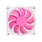 Вентилятор ID-Cooling ZF-12025-PINK ARGB (Single Pack), 120x120x25мм, 4-pin PWM, білий з рожевим
