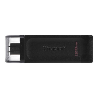 Флеш-накопичувач USB3.2 128GB Type-C Kingston DataTraveler 70 Black (DT70/128GB)