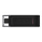 Флеш-накопичувач USB3.2 128GB Type-C Kingston DataTraveler 70 Black (DT70/128GB)