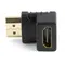 Адаптер Cablexpert HDMI - HDMI (M/F), кут 90 градусів, чорний (A-HDMI90-FML) пакет Адаптер Cablexpert HDMI - HDMI (M/F), кут 90 градусів, чорний (A-HDMI90-FML) пакет