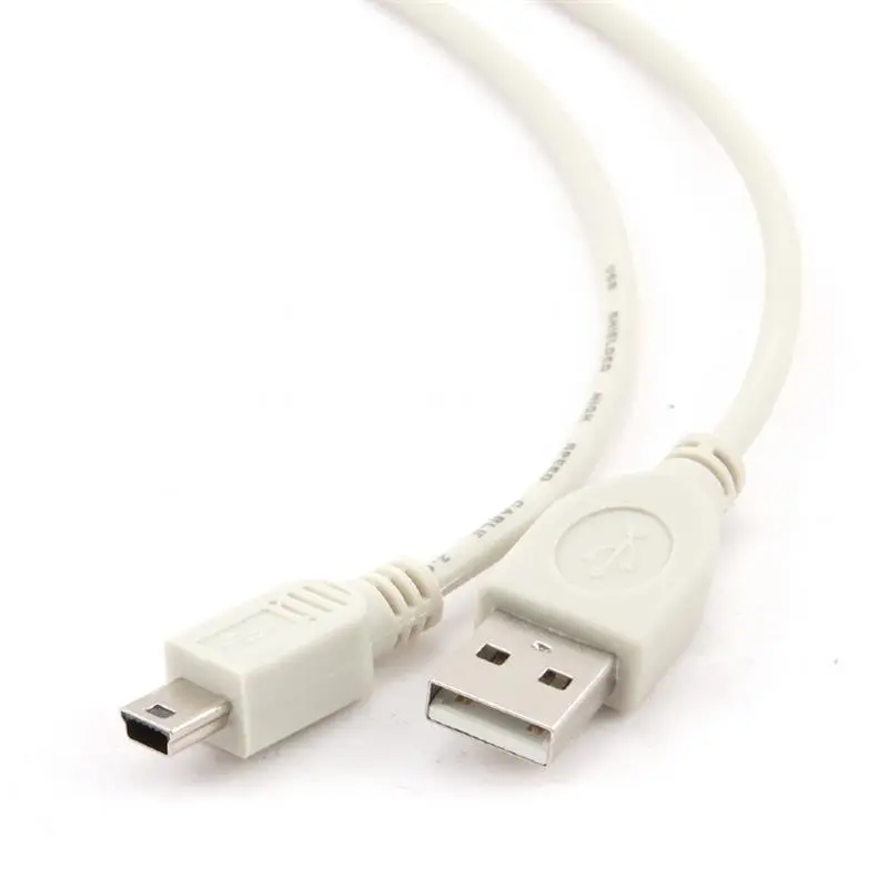 Кабель Gembird USB - miniUSB V 2.0 (M/M), 1.8 м, білий (CC-USB2-AM5P-6) Кабель Gembird USB - miniUSB V 2.0 (M/M), 1.8 м, білий (CC-USB2-AM5P-6)