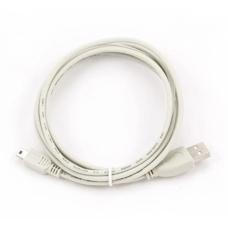 Кабель Gembird USB - miniUSB V 2.0 (M/M), 1.8 м, білий (CC-USB2-AM5P-6) Кабель Gembird USB - miniUSB V 2.0 (M/M), 1.8 м, білий (CC-USB2-AM5P-6)
