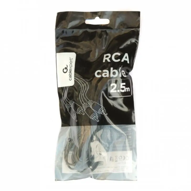 Кабель Cablexpert 2хRCA - 2хRCA (M/M), 2.5 м, Black (CCAP-202-2.5M) Кабель Cablexpert 2хRCA - 2хRCA (M/M), 2.5 м, Black (CCAP-202-2.5M)