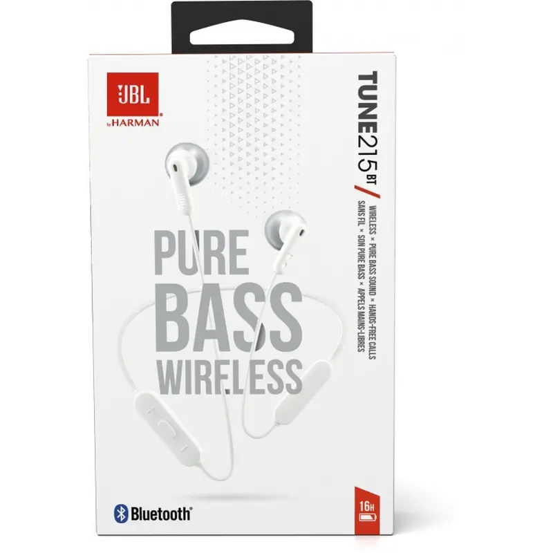 Bluetooth-гарнітура JBL Tune T215BT White (JBLT215BTWHT) Bluetooth-гарнітура JBL Tune T215BT White (JBLT215BTWHT)
