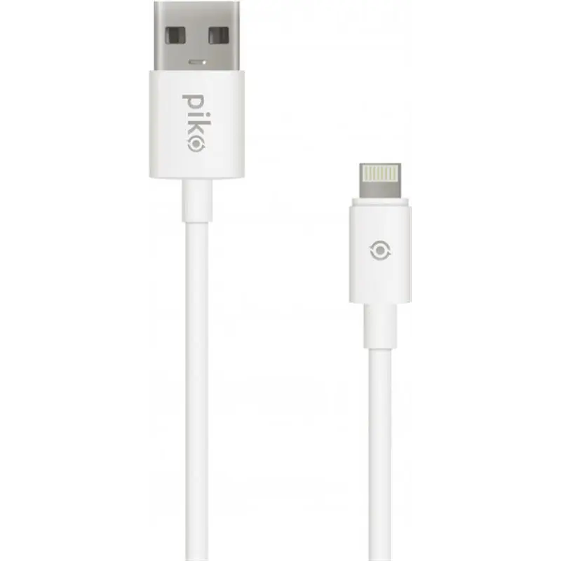Кабель Piko CB-UL11 USB - Lightning (M/M), 1.2 м, White (1283126496165) Кабель Piko CB-UL11 USB - Lightning (M/M), 1.2 м, White (1283126496165)