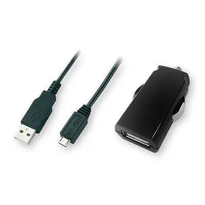 Автомобільний зарядний пристрій Global MSH-SC-031 (1USBx2.1A) Black (1283126445767) + кабель microUSB