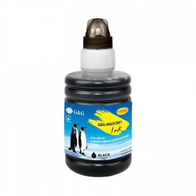 Чорнило G&G Canon Pixma G1400/G2400/G3400 (Black) (G&G-0663C001) 135мл Чорнило G&G Canon Pixma G1400/G2400/G3400 (Black) (G&G-0663C001) 135мл