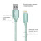 Кабель ColorWay USB - Lightning (M/M), 2.4 А, 2 м, Mint (CW-CBUL007-MT)