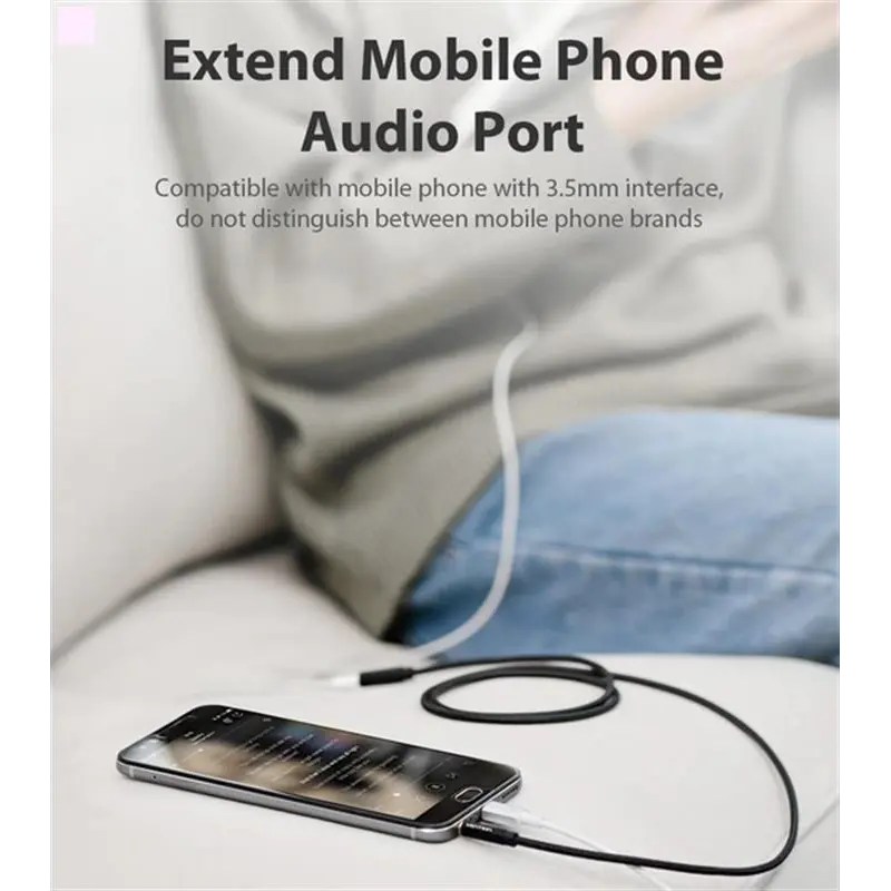 Кабель Vention Audio 3.5 мм - 3.5 мм, M/F, 1 м, чорний (BHBBF) Кабель Vention Audio 3.5 мм - 3.5 мм, M/F, 1 м, чорний (BHBBF)