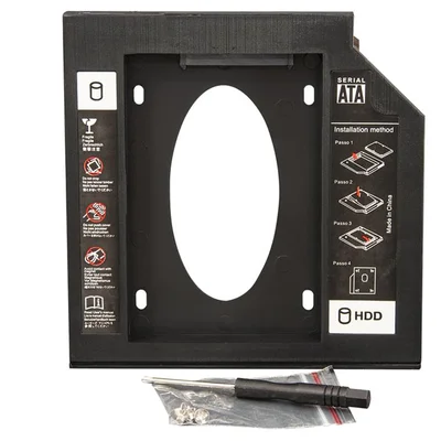 Перехідник Frime для установки 2.5" SSD/HDD у відсік приводу 9.5мм Black (FHDC950P)