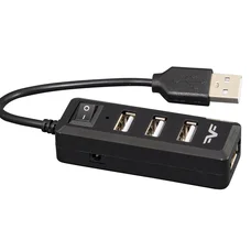 Концентратор USB 2.0 Frime 4хUSB2.0 Black (FH-20000)