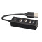 Концентратор USB 2.0 Frime 4хUSB2.0 Black (FH-20000)