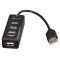 Концентратор USB 2.0 Frime 4хUSB2.0 Black (FH-20000)