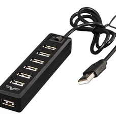 Концентратор USB 2.0 Frime 7хUSB2.0 Black (FH-20040)