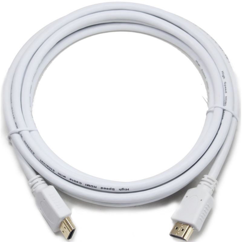 Кабель Cablexpert (CC-HDMI4-W-6) HDMI - HDMI V 2.0 (M/M), 4K, 2 м, вилка/вилка 1.8м White