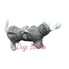 Дублянка з спідницею рибки сірі J-15