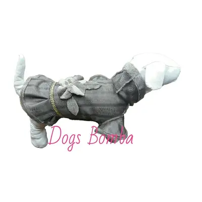 Дублянка з спідницею рибки сірі J-15