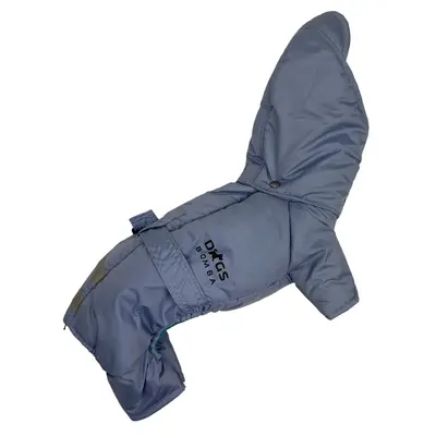 Зимовий комбінезон з поясом блакитний R-36