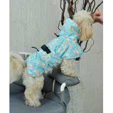 Дощовик плащ квіточки м'ятний M-119