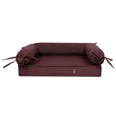 Лежак HugRoll oxford марсала L-21