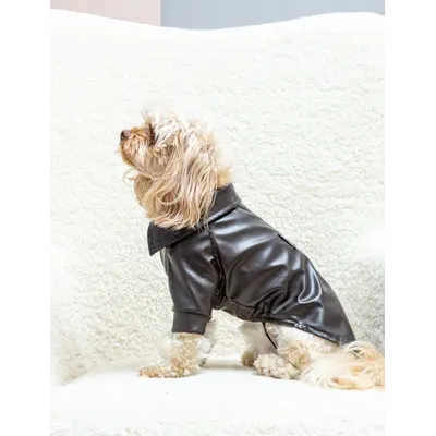 Куртка з екошкіри шоколад K-102