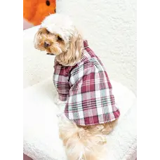 Сорочка картата весна марсала RUB-68