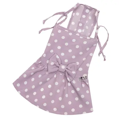 Сарафан горошок лаванда P-46