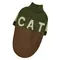 Светр для котiв в'язаний CAT коричневий хакі SC-11 Светр для котiв в'язаний CAT коричневий хакі SC-11