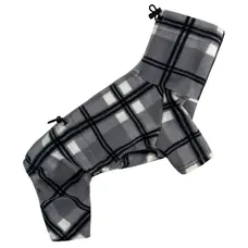 Костюм флiс картатий сірий D-206