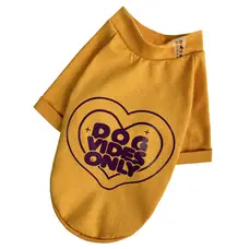 Футболка Dog Vibes жовта F-88