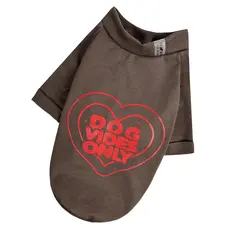 Футболка Dog Vibes шоколад F-93