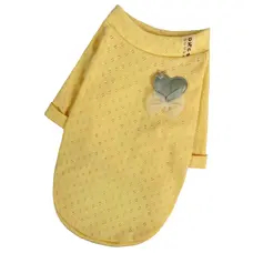 Футболка перфорована жовта F-74