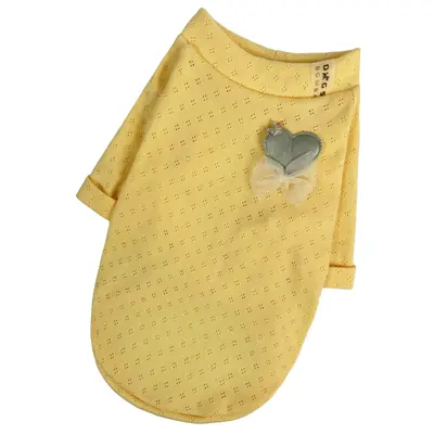 Футболка перфорована жовта F-74