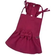 Сарафан лляний малиновий P-41