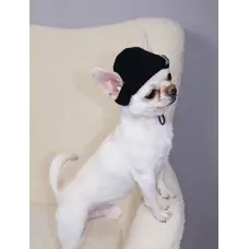 Шапка в'язана Біні чорна S-103