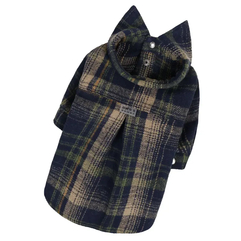 Сорочка картата неві беж RUB-66