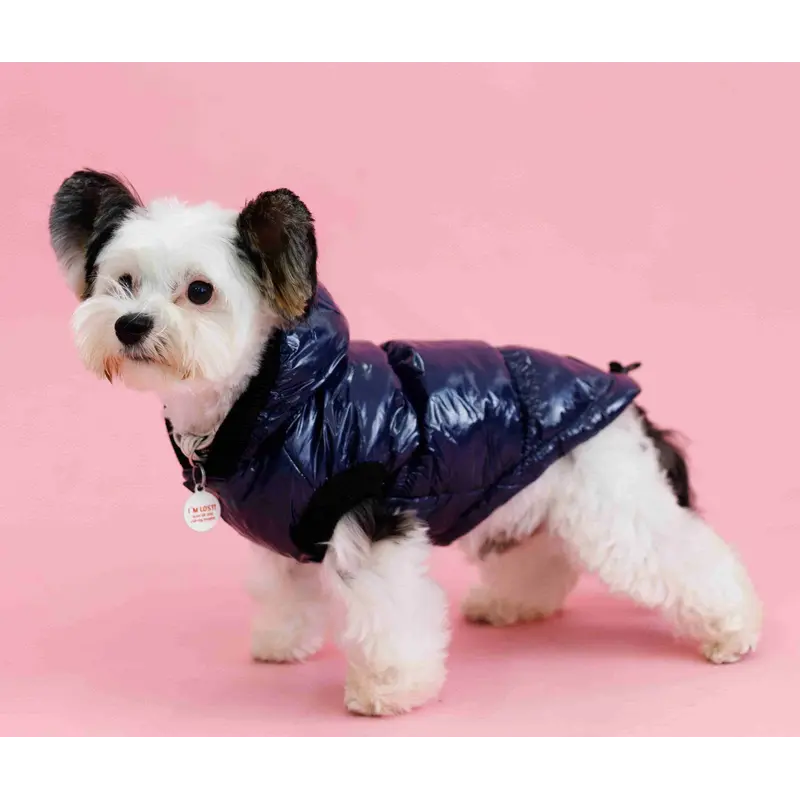 Жилет монклер синій G-83