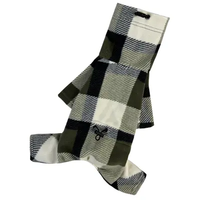 Костюм флiс картатий оливка D-205