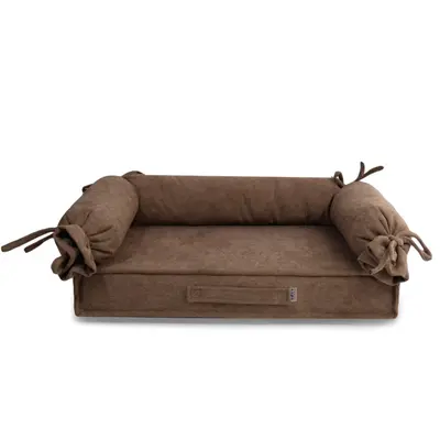 Лежак HugRoll велюр моко L-16