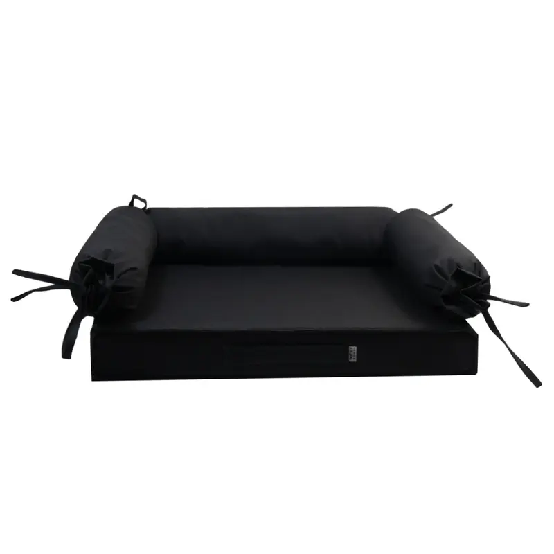Лежак HugRoll oxford чорний L-22