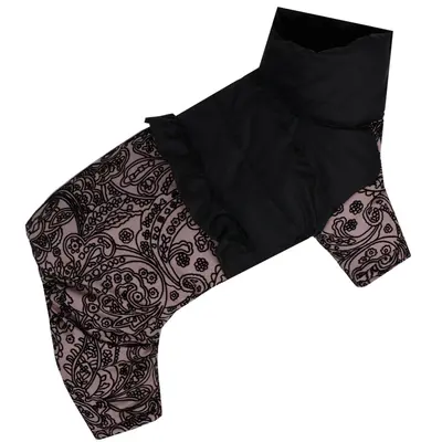 Зимовий комбінезон для дівчаток рюша візерунки пудровий AD-29