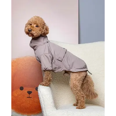 Дощовик-куртка фліс бежева M-143