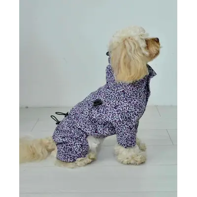 Дощовик з фіксаторами леопард M-125