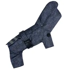 Зимовий комбінезон з поясом картатий R-58