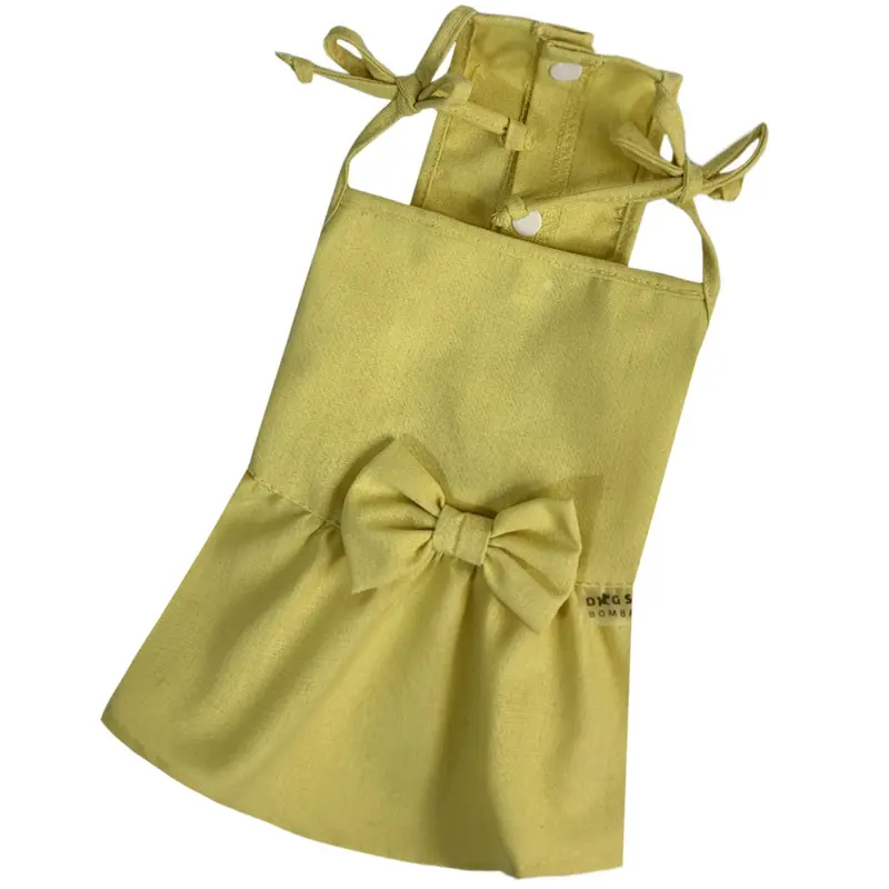 Сарафан лляний жовтий P-40